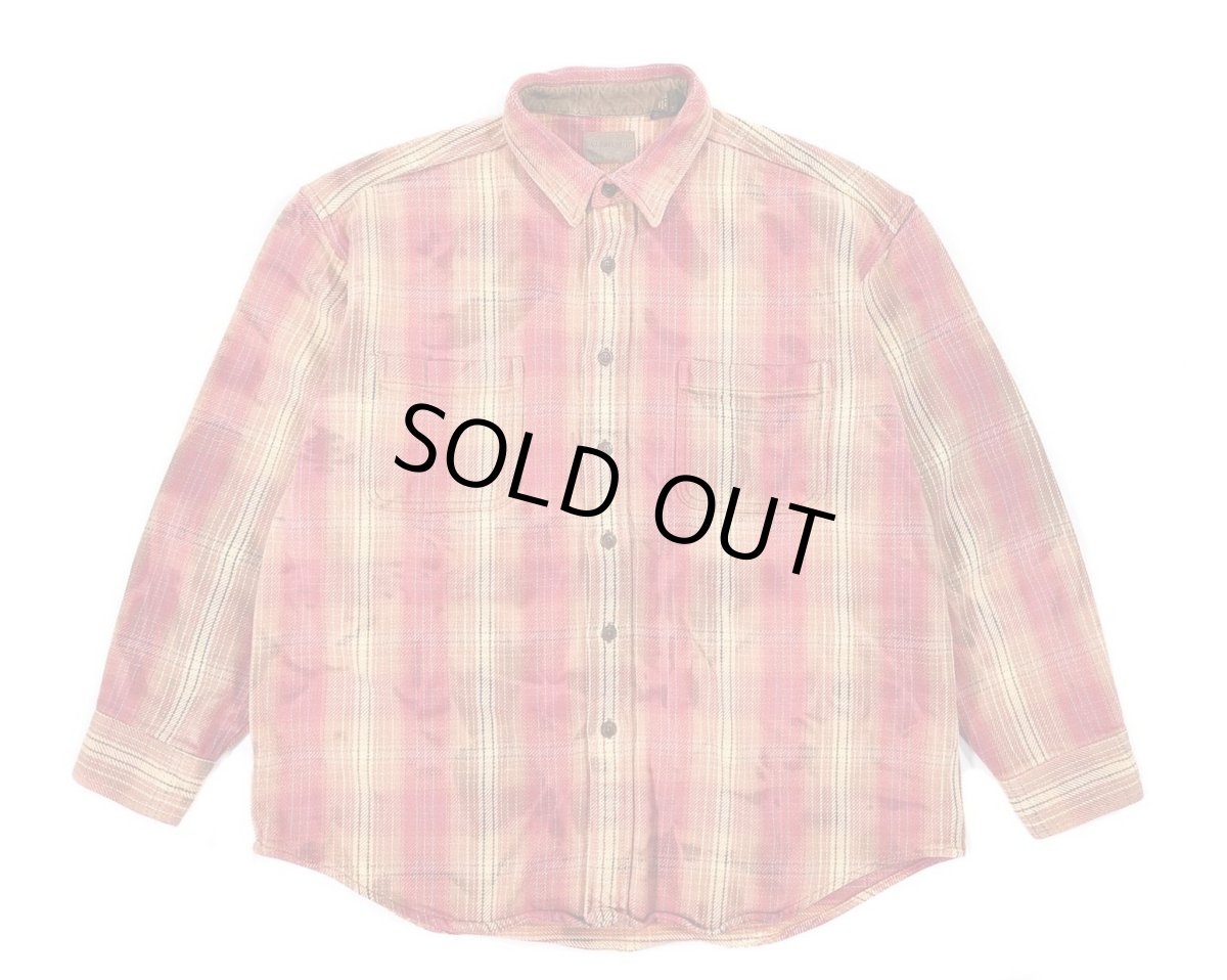 画像1: Used St John's Bay Bleached Heavy Flannel Shirt (1)