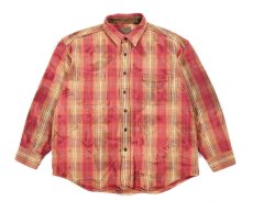 画像1: Used St John's Bay Bleached Heavy Flannel Shirt (1)
