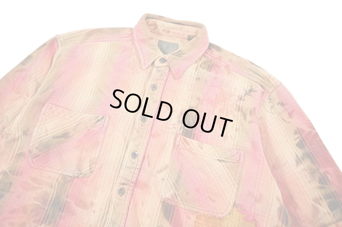 画像3: Used St John's Bay Bleached Heavy Flannel Shirt (3)