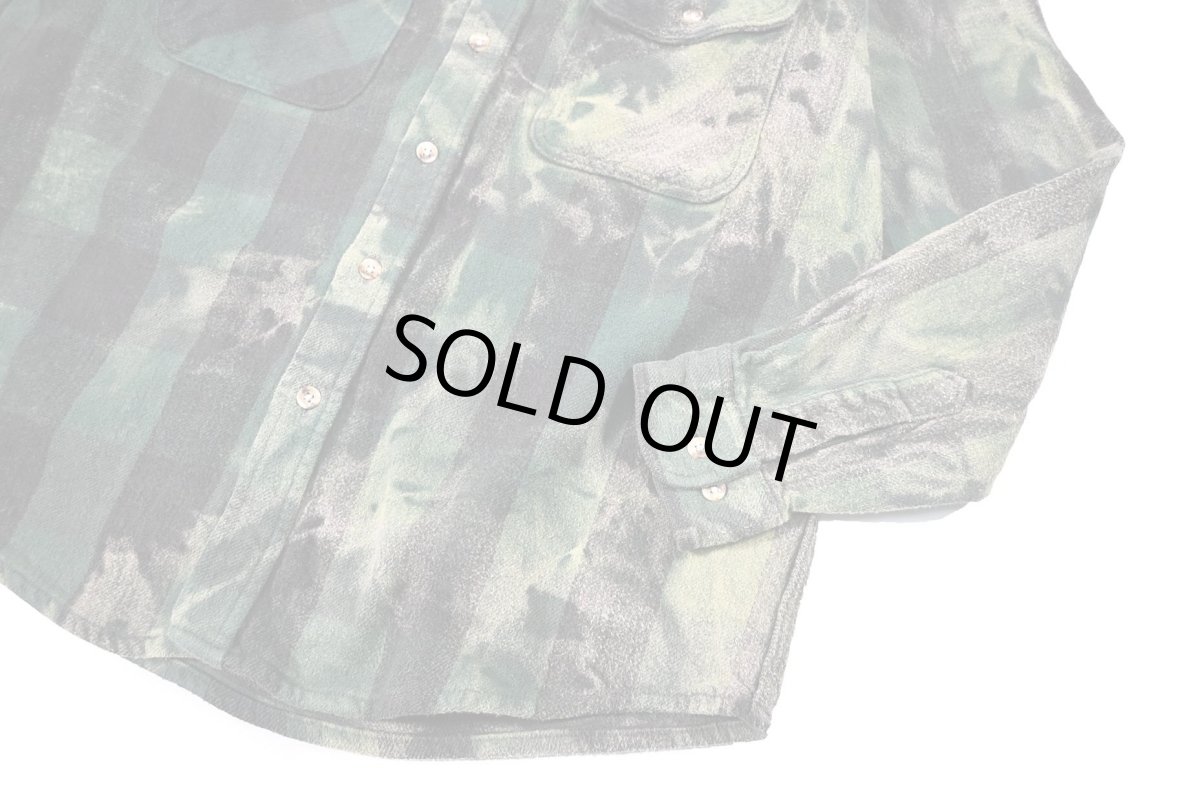 画像4: Used Dakota Bleached Heavy Flannel Shirt (4)