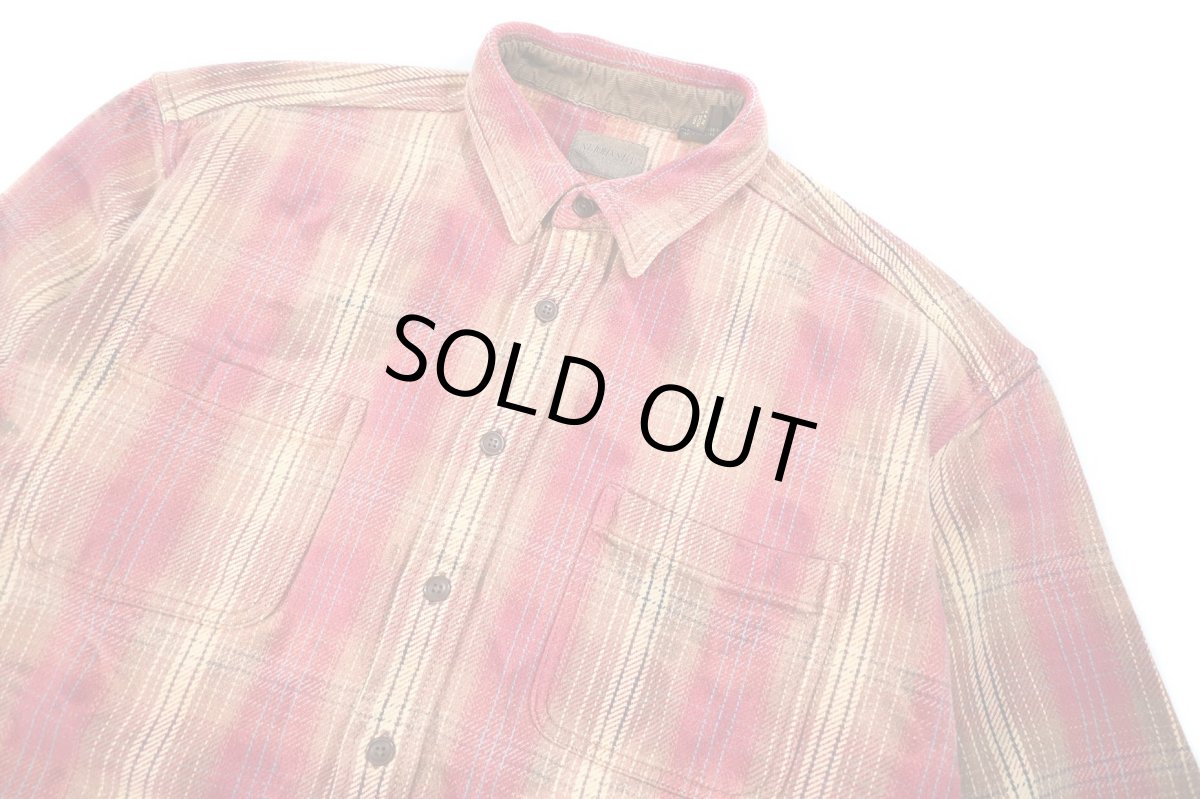 画像3: Used St John's Bay Bleached Heavy Flannel Shirt (3)