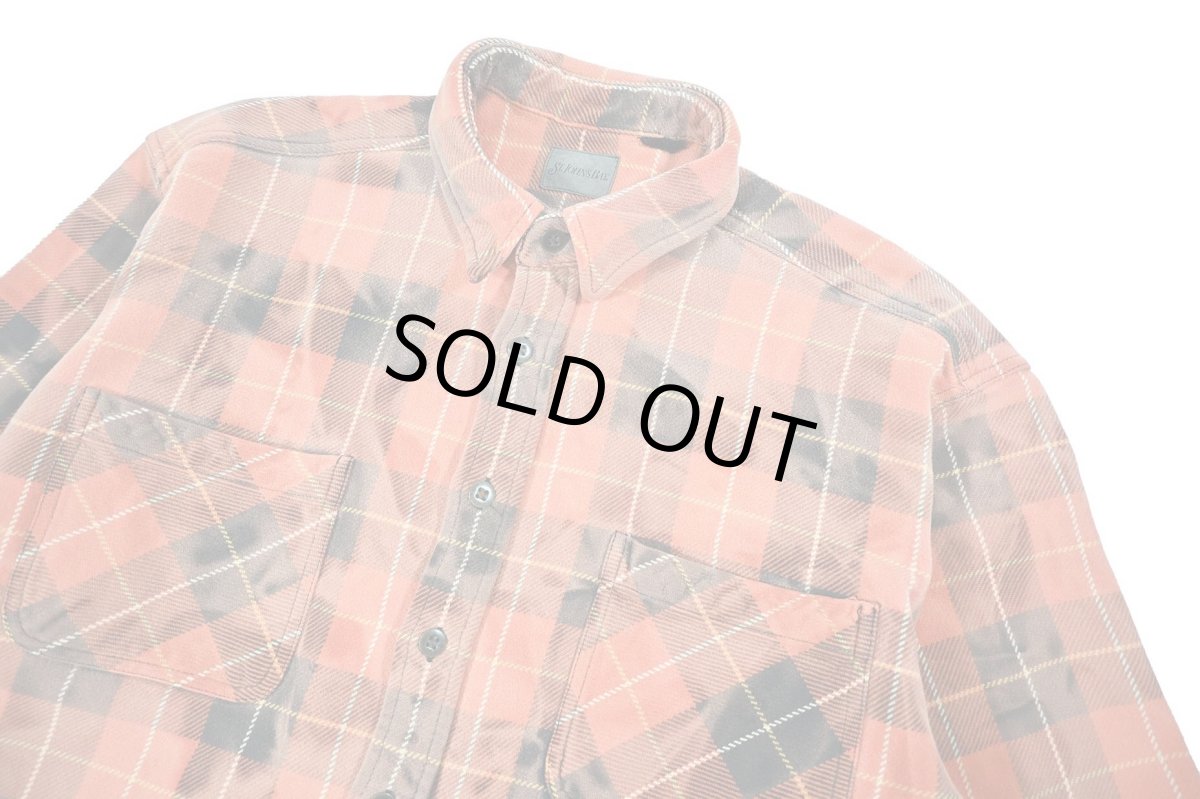画像3: Used St John's Bay Bleached Heavy Flannel Shirt (3)