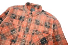 画像3: Used St John's Bay Bleached Heavy Flannel Shirt (3)