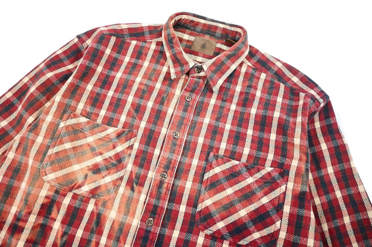 画像3: Used St John's Bay Bleached Heavy Flannel Shirt (3)