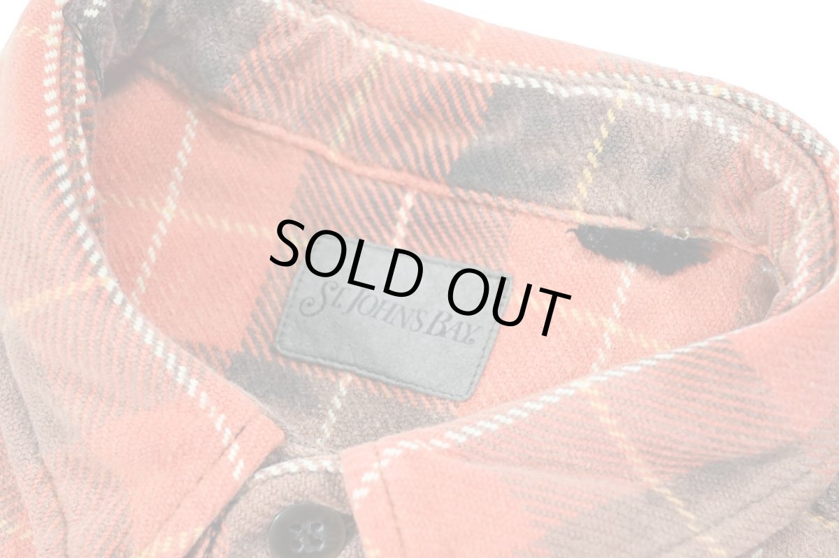 画像5: Used St John's Bay Bleached Heavy Flannel Shirt (5)