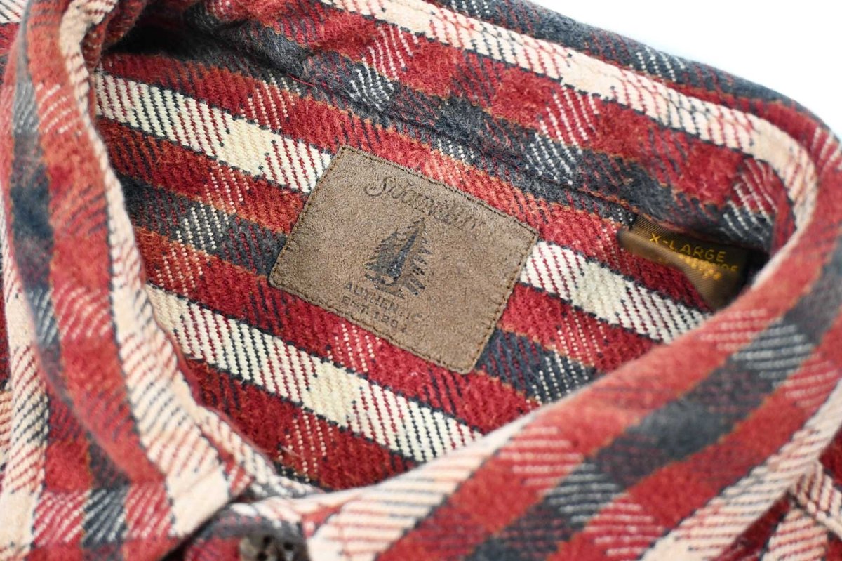 画像5: Used St John's Bay Bleached Heavy Flannel Shirt (5)