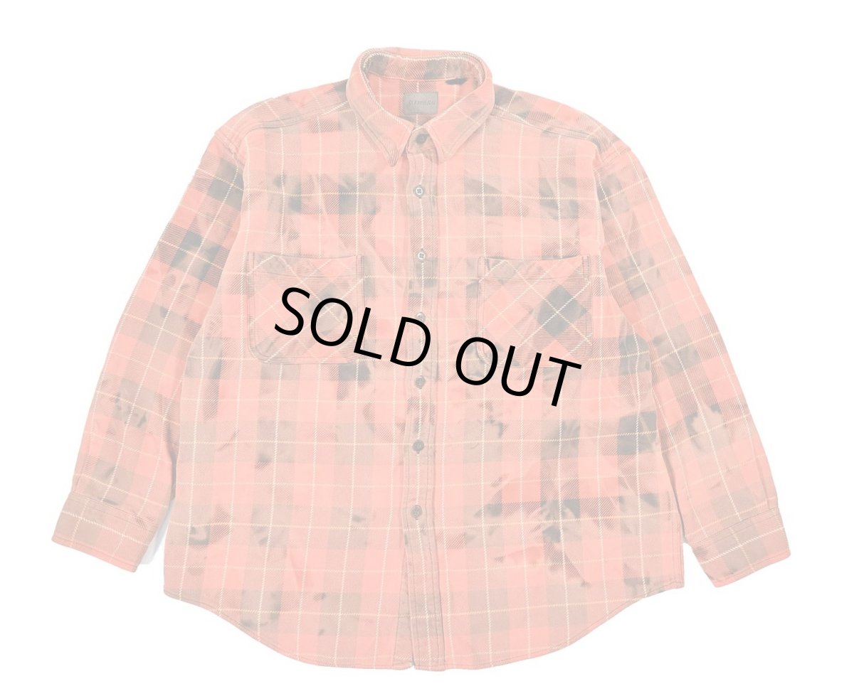 画像1: Used St John's Bay Bleached Heavy Flannel Shirt (1)