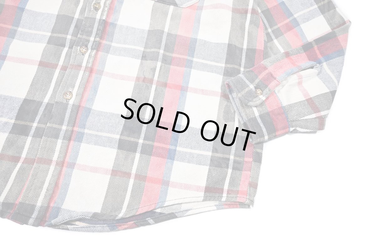 画像4: Used Frostproof Bleached Heavy Flannel Shirt made in USA (4)