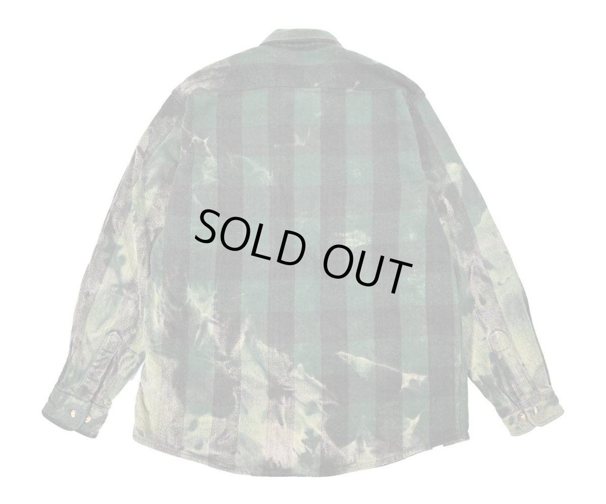 画像2: Used Dakota Bleached Heavy Flannel Shirt (2)