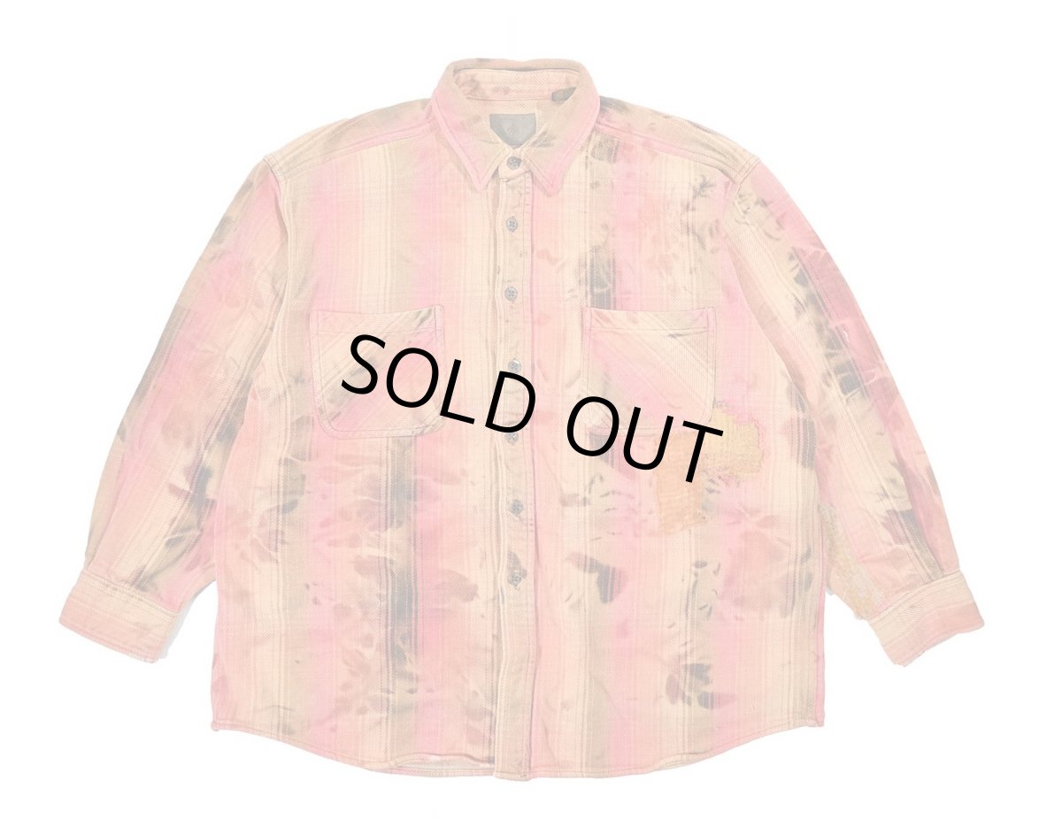 画像1: Used St John's Bay Bleached Heavy Flannel Shirt (1)