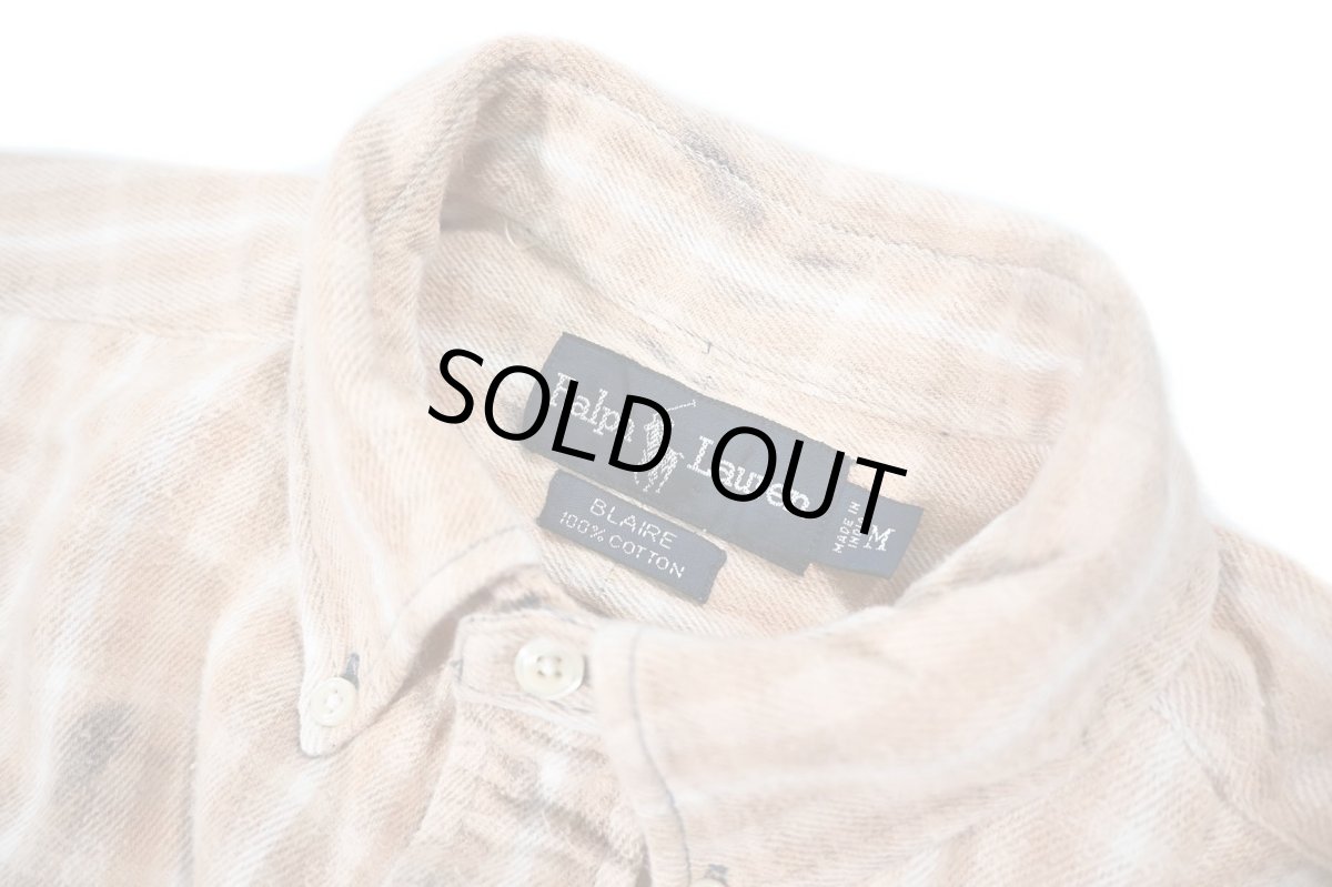 画像5: Used Ralph Lauren Bleached Heavy Flannel Shirt "Blaire" (5)