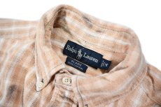 画像5: Used Ralph Lauren Bleached Heavy Flannel Shirt "Blaire" (5)