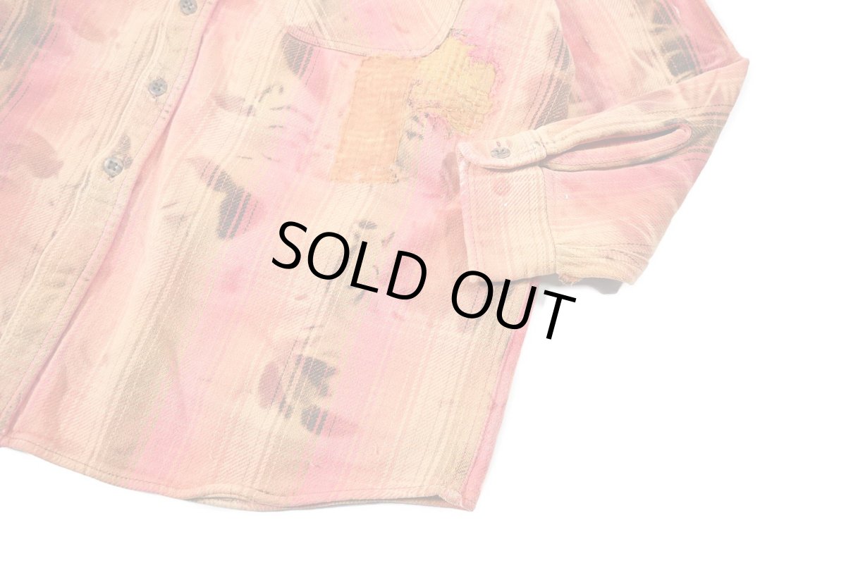 画像5: Used St John's Bay Bleached Heavy Flannel Shirt (5)