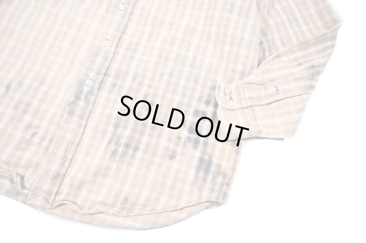 画像4: Used Ralph Lauren Bleached Heavy Flannel Shirt "Blaire" (4)