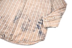 画像4: Used Ralph Lauren Bleached Heavy Flannel Shirt "Blaire" (4)