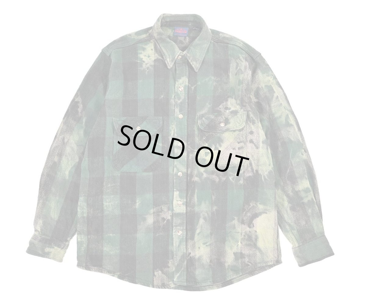 画像1: Used Dakota Bleached Heavy Flannel Shirt (1)