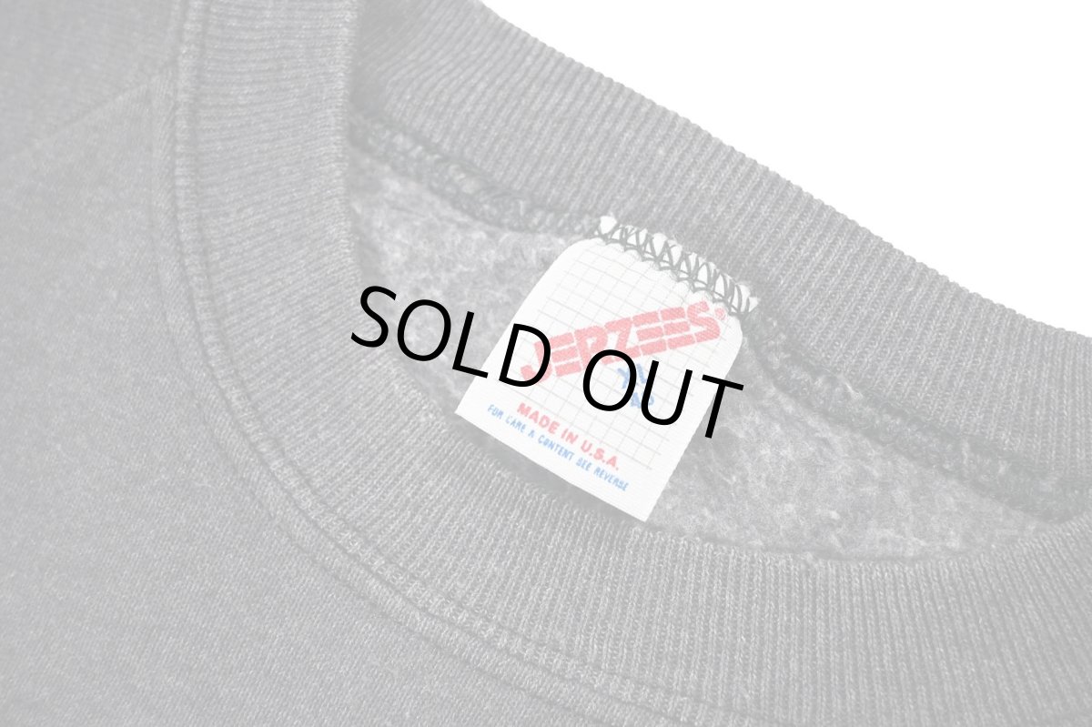 画像4: Used Jerzees Raglan Sleeve Blank Sweat Shirt Charcoal made in USA (4)
