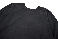 画像2: Used Pannill by Hanes Raglan Sleeve Blank Sweat Shirt Black made in USA (2)