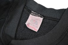 画像4: Used Fruit of the Loom Raglan Sleeve Blank Sweat Shirt Black made in USA (4)