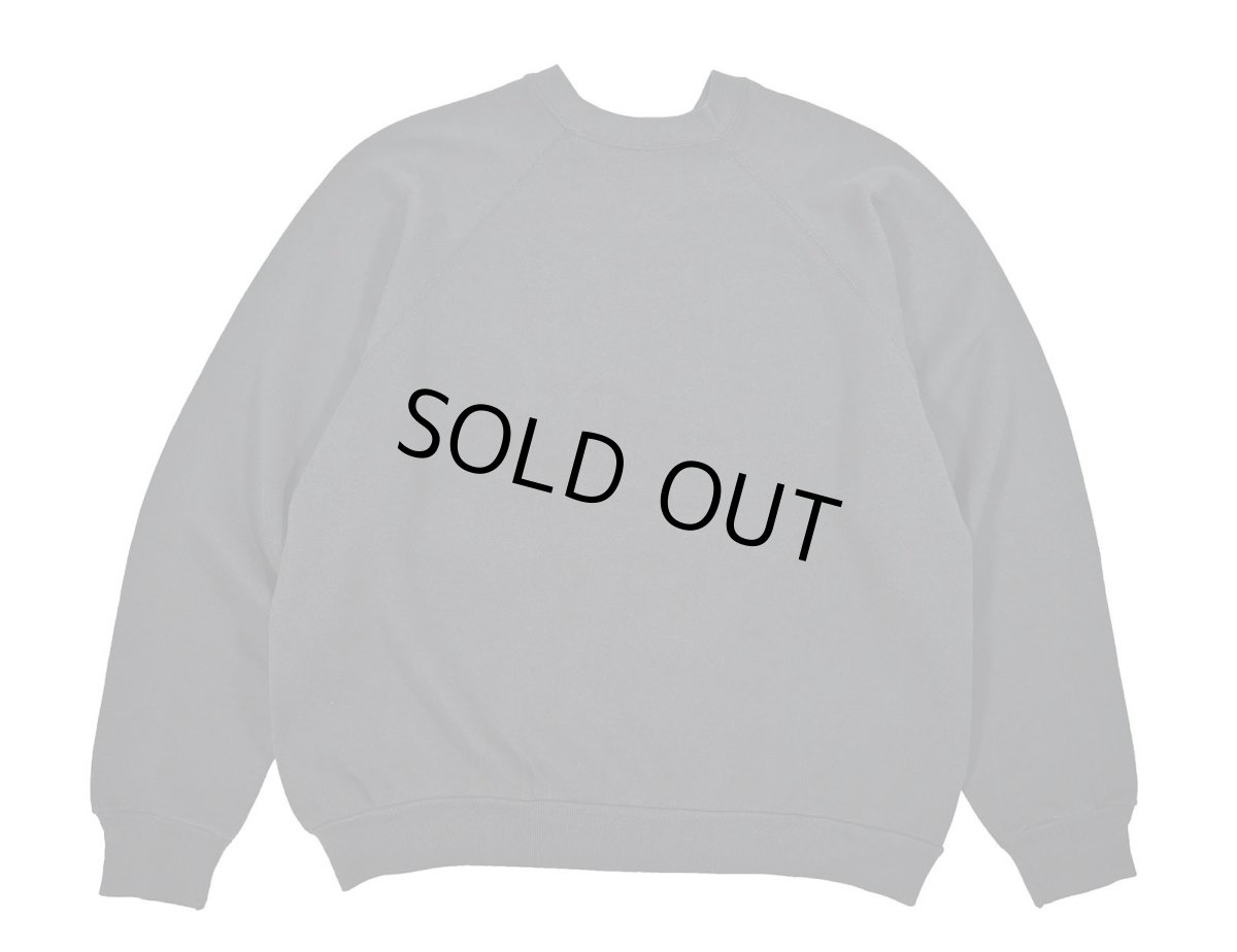 画像1: Used Tultex Raglan Sleeve Blank Sweat Shirt Black made in USA (1)