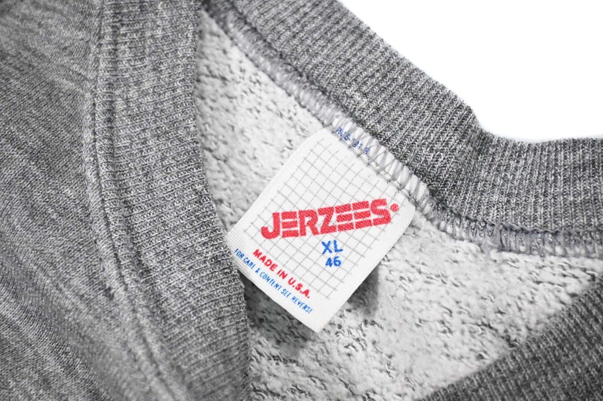 画像4: Used Jerzees Raglan Sleeve Blank Sweat Shirt Grey made in USA (4)