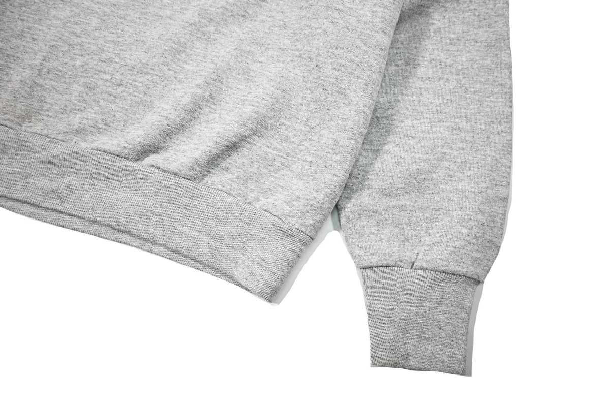 画像4: Used Fruit of the Loom Raglan Sleeve Blank Sweat Shirt Grey made in USA (4)