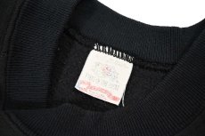 画像4: Used Fruit of the Loom Raglan Sleeve Blank Sweat Shirt Black made in USA (4)