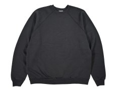 画像1: Used Tultex Raglan Sleeve Blank Sweat Shirt Black made in USA (1)
