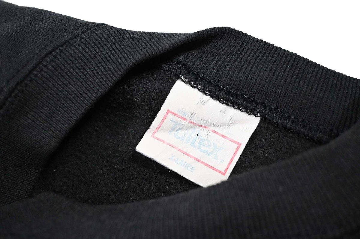 画像4: Used Tultex Raglan Sleeve Blank Sweat Shirt Black made in USA (4)