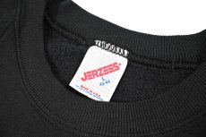 画像4: Used Jerzees Raglan Sleeve Blank Sweat Shirt Black made in USA (4)