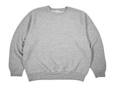 画像1: Used Fruit of the Loom Raglan Sleeve Blank Sweat Shirt Grey made in USA (1)
