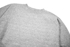 画像2: Used Hanes Raglan Sleeve Blank Sweat Shirt Grey made in USA (2)