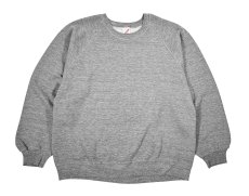 画像1: Used Jerzees Raglan Sleeve Blank Sweat Shirt Grey made in USA (1)