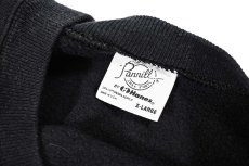 画像4: Used Pannill by Hanes Raglan Sleeve Blank Sweat Shirt Black made in USA (4)