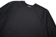 画像2: Used Tultex Raglan Sleeve Blank Sweat Shirt Black made in USA (2)