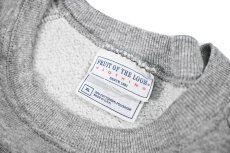 画像4: Used Fruit of the Loom Raglan Sleeve Blank Sweat Shirt Grey made in USA (4)