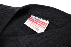 画像4: Used Hanes Raglan Sleeve Blank Sweat Shirt Black made in USA (4)