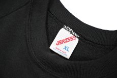 画像4: Used Jerzees Raglan Sleeve Blank Sweat Shirt Black made in USA (4)
