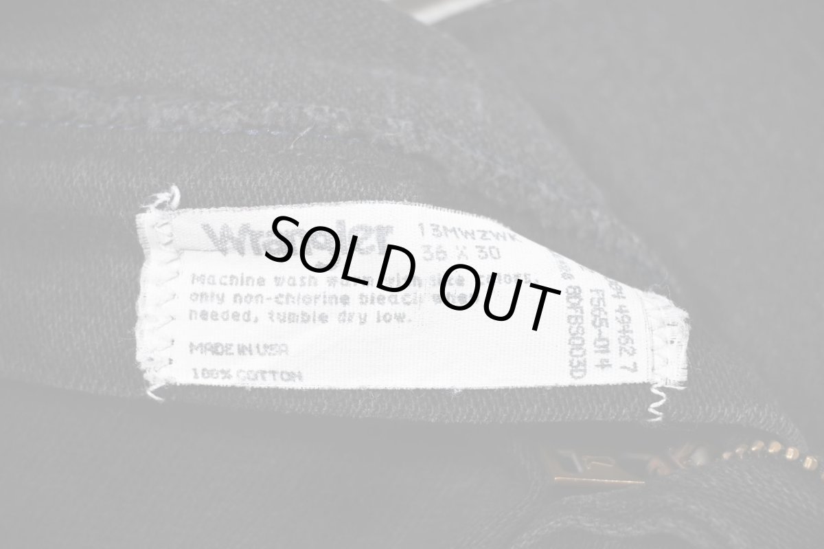 画像6: Used Wrangler 13MWZWK Denim Pants Black made in USA (6)