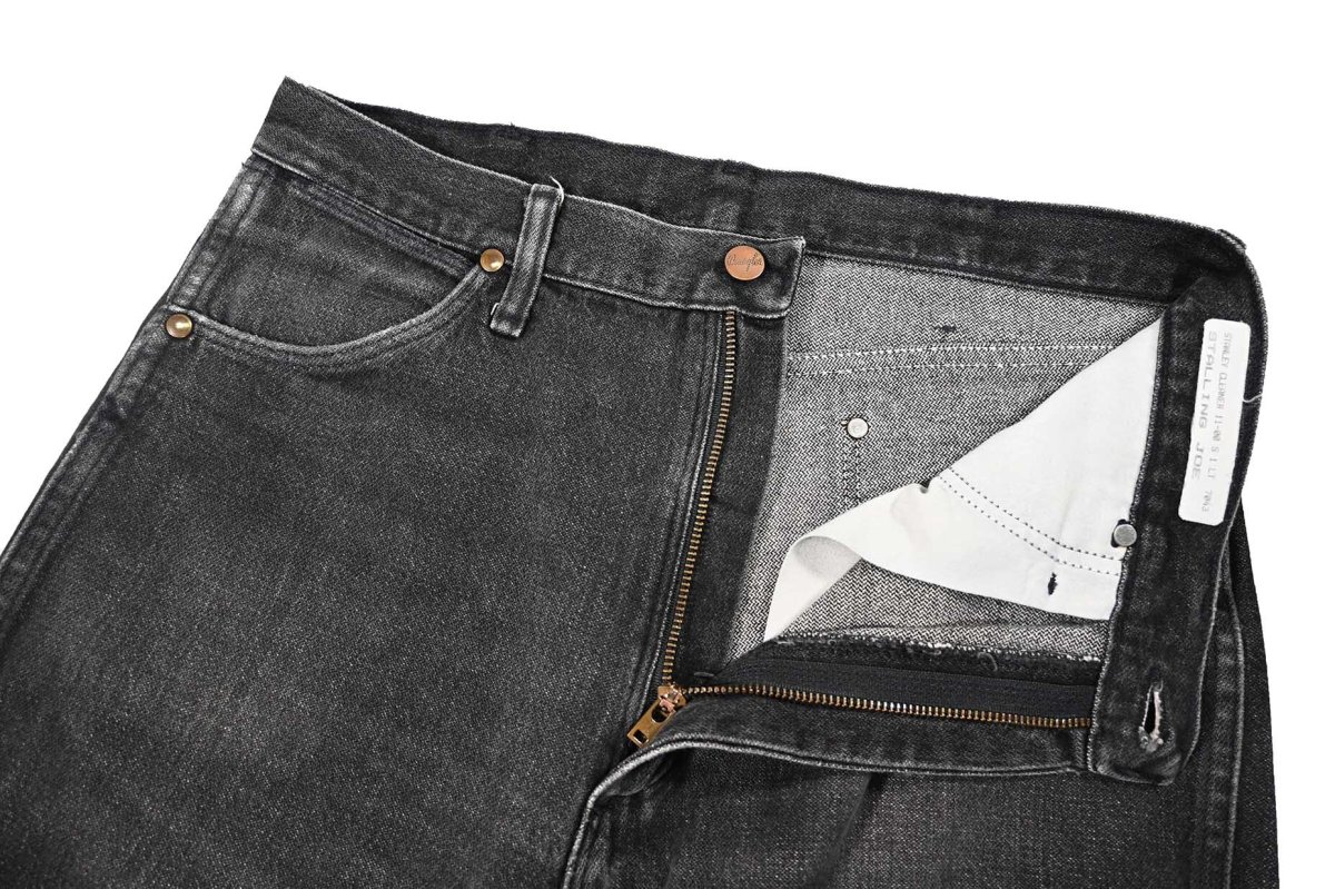 画像5: Used Wrangler 946BLKS Cut Off Denim Pants Black made in USA (5)