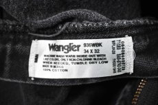 画像6: Used Wrangler 936WBK Denim Pants Black (6)