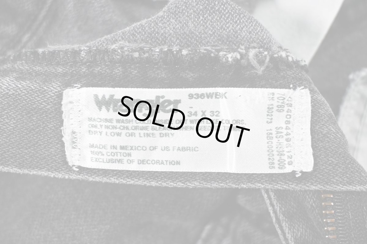 画像6: Used Wrangler 936WBK Denim Pants Black (6)