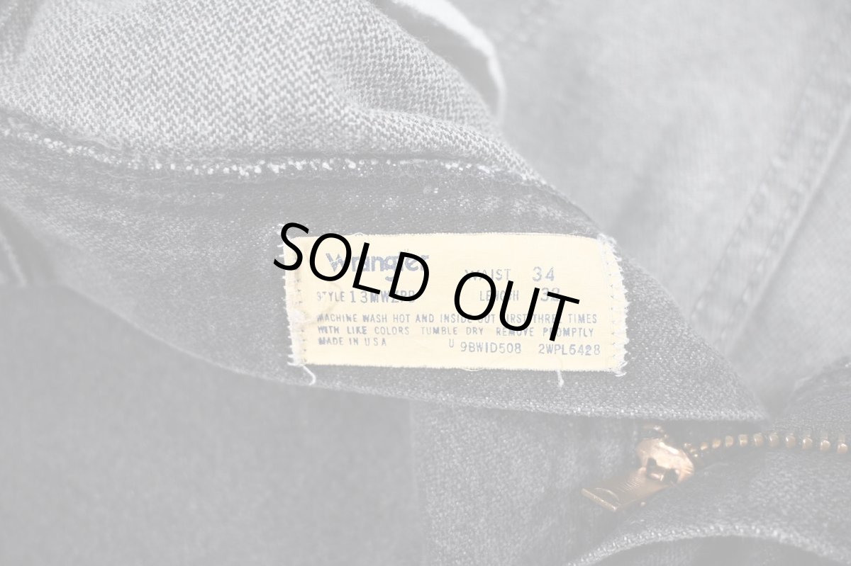 画像6: Used Wrangler 13MWZPB Denim Pants Black made in USA (6)