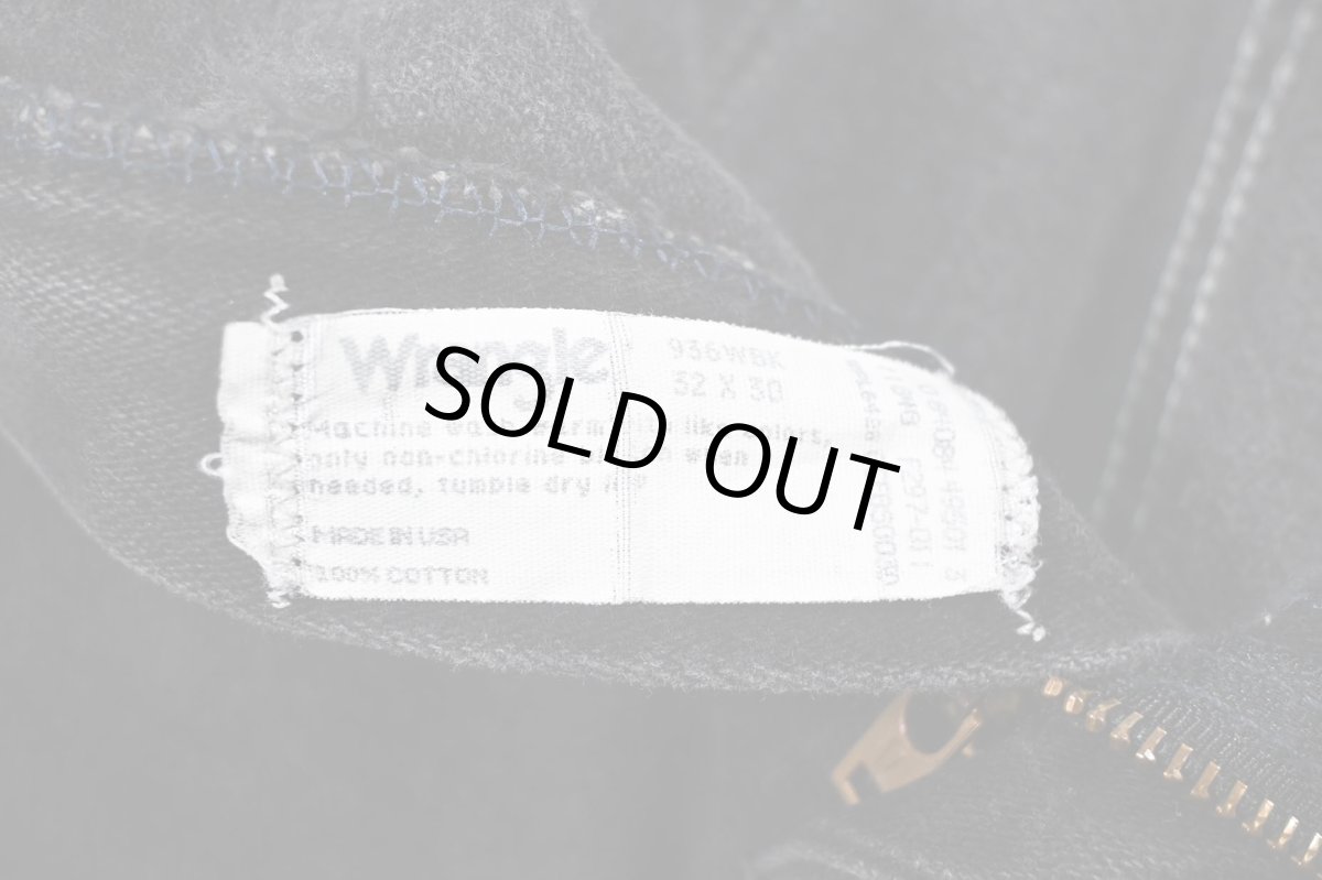 画像6: Used Wrangler 936WBK Denim Pants Black made in USA (6)