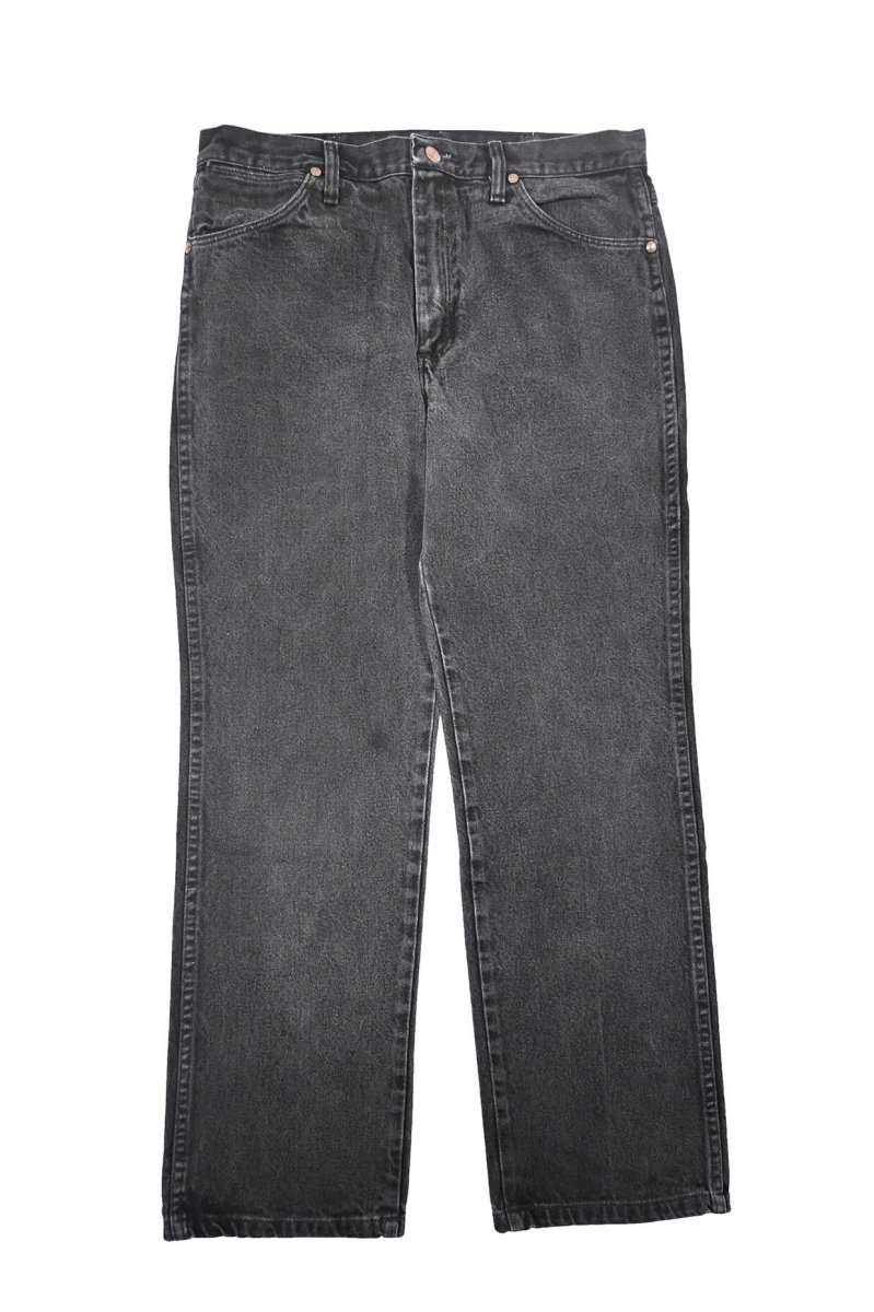 画像1: Used Wrangler 936WBK Denim Pants Black (1)