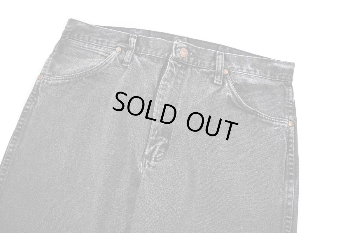 画像2: Used Wrangler 13MWZWK Denim Pants Black (2)