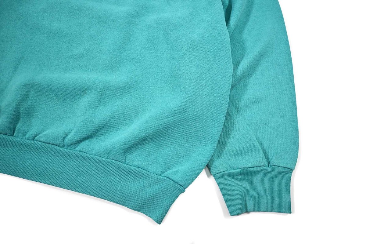 画像3: Used Tultex Raglan Sleeve Blank Sweat Shirt Emerald made in USA (3)