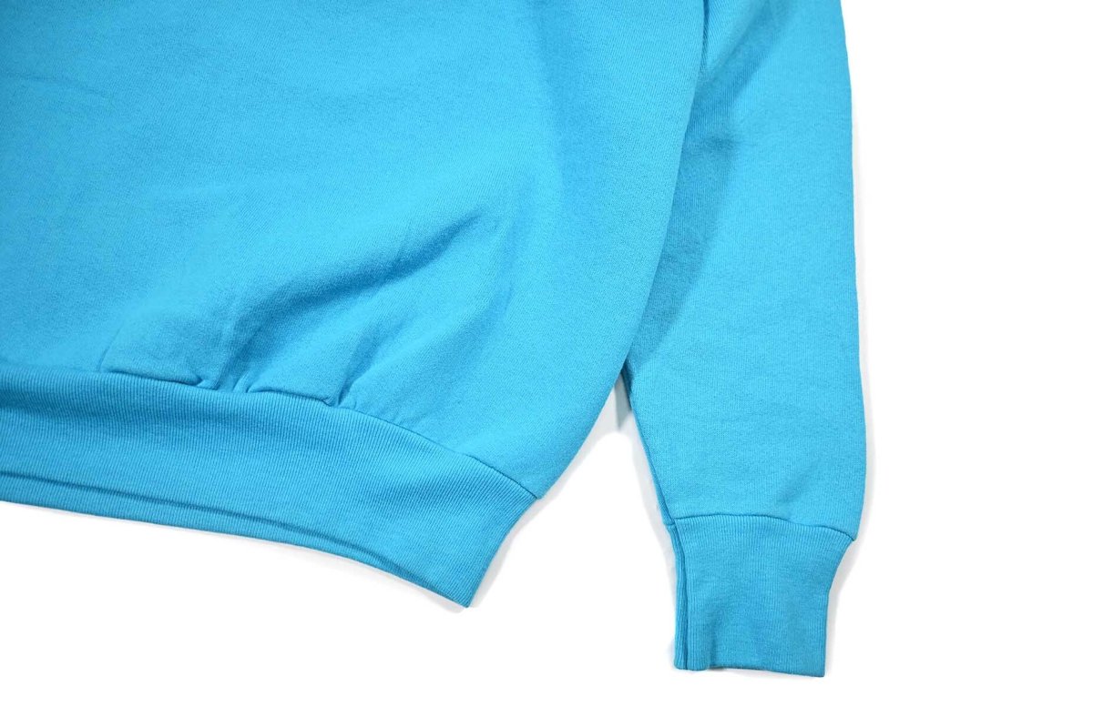 画像3: Deadstock Fruit of the Loom Raglan Sleeve Blank Sweat Shirt Turquoise made in USA (3)