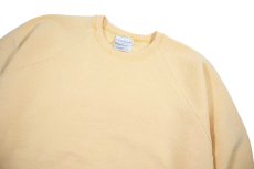 画像2: Used Fruit of the Loom Raglan Sleeve Blank Sweat Shirt Yellow (2)