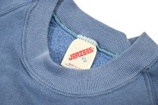 画像4: Used Jerzees Raglan Sleeve Blank Sweat Shirt Blue made in USA (4)